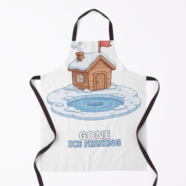 Item preview, Gone Ice Fishing Funny Winter designed and sold by ThreeFlyingAces.