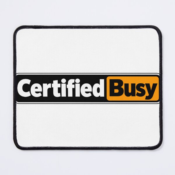Item preview, Certified Busy Engineering Humor Wordmark designed and sold by JAQSCOMICS.