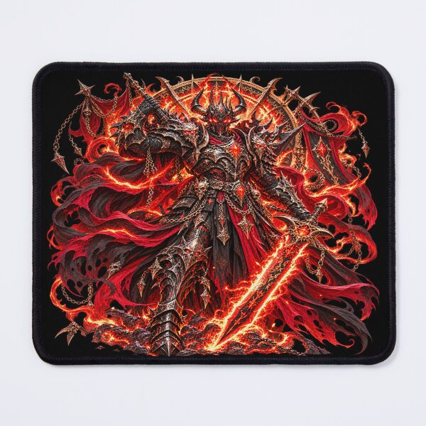 Item preview, Infernal Overlord – Crimson Flames and Golden Armor designed and sold by TroviTutto.