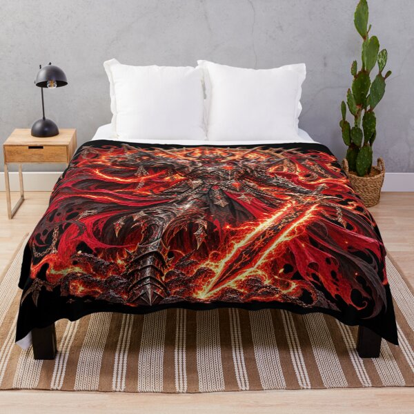Item preview, Infernal Overlord – Crimson Flames and Golden Armor designed and sold by TroviTutto.