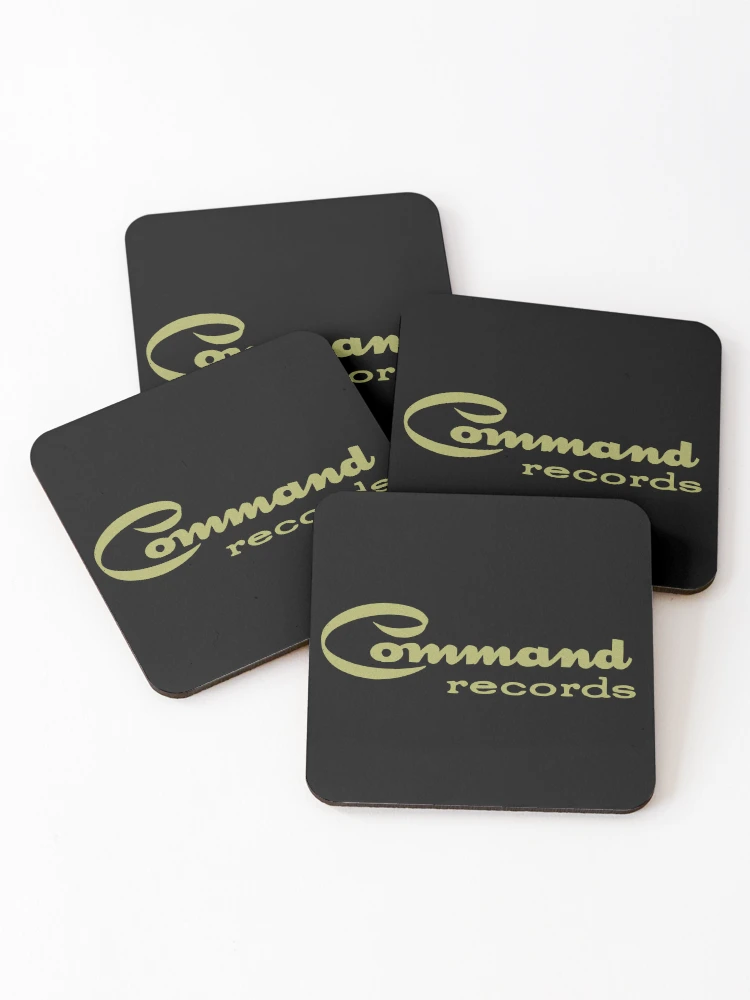 Thumbnail 1 of 5, Coasters (Set of 4), Command Records designed and sold by SugaDesigns.