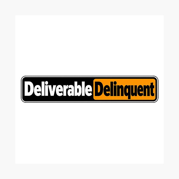 Item preview, Deliverable Delinquent Engineering Humor Wordmark designed and sold by JAQSCOMICS.