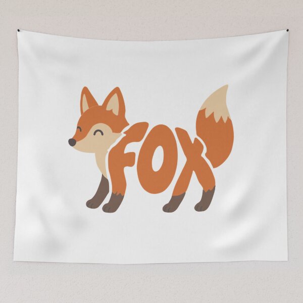 Item preview, Cute Fox Typography Silhouette designed and sold by muhammadkhafidh.