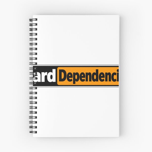 Item preview, Hard Dependencies Engineering Humor Wordmark designed and sold by JAQSCOMICS.