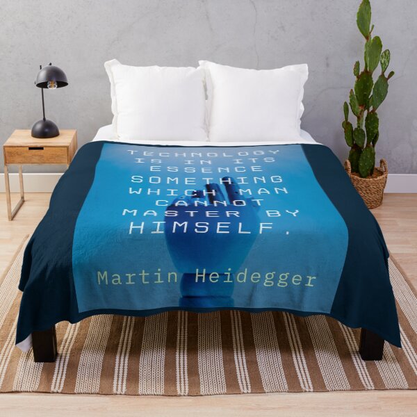 Item preview, Martin Heidegger quote: Technology is in its essence something which man cannot master by himself. designed and sold by artbleed.