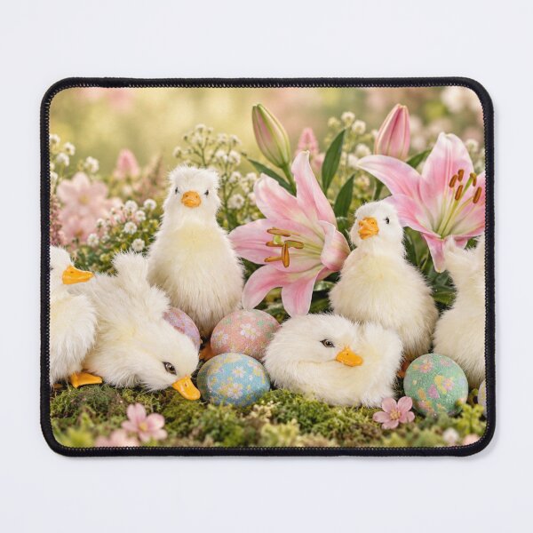 Item preview, Fluffy Easter Ducklings in a Pastel Spring Garden designed and sold by Kimberly Palmer.