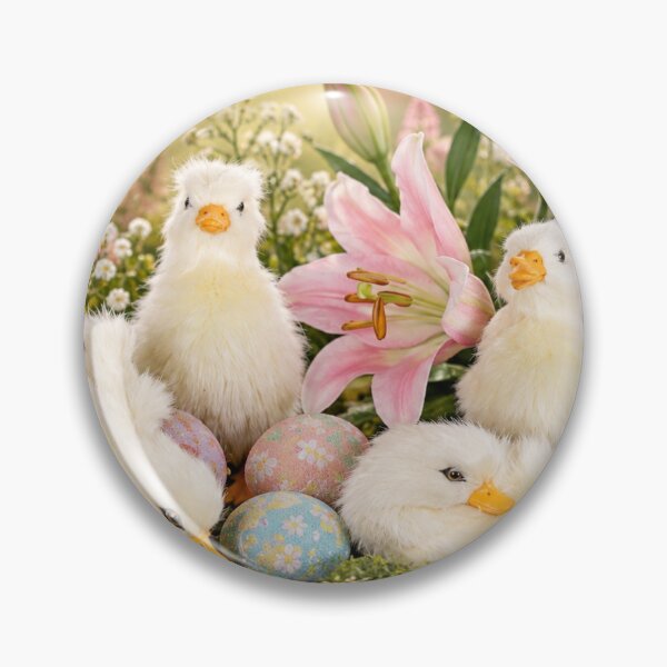 Item preview, Fluffy Easter Ducklings in a Pastel Spring Garden designed and sold by Kimberly Palmer.