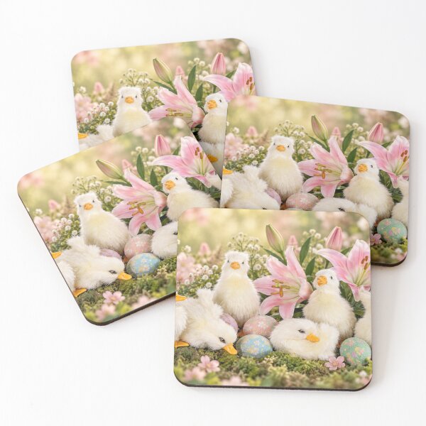 Item preview, Fluffy Easter Ducklings in a Pastel Spring Garden designed and sold by Kimberly Palmer.