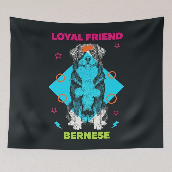 Aperçu de l'œuvre Loyal Friend Bernese Mountain Dog créée et vendue par ArtsMichalShop.