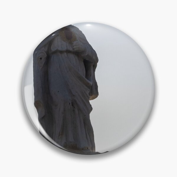 Item preview, Silhouette of Sacred Heart Jesus Statue on Rooftop at Dusk Against Clear Sky designed and sold by Nmallia.