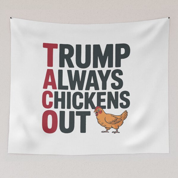 Item preview, Political Trending Taco Trump Always Chickens Out designed and sold by Designart68.