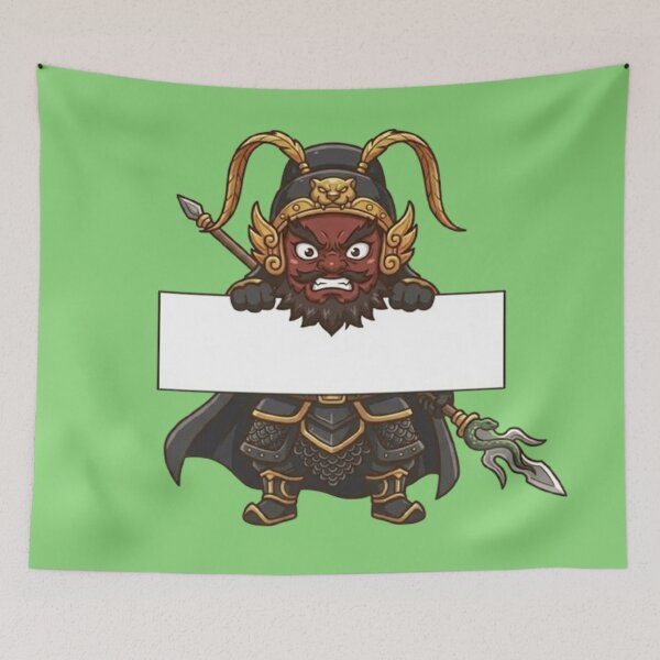 Item preview, Zhang Fei Chibi Warrior - Three Kingdoms Fierce General Sign Art designed and sold by PetalsPaws.