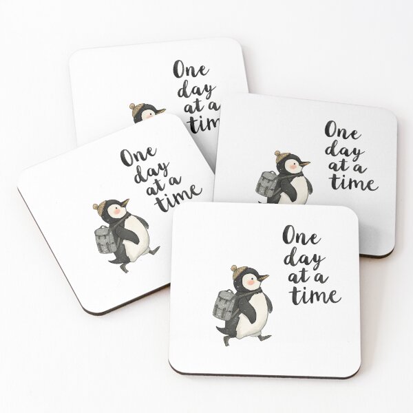 Item preview, One Day At A Time Cute Traveling Penguin designed and sold by muhammadkhafidh.