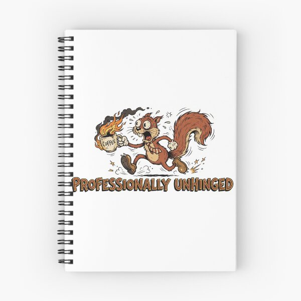 Item preview, Professionally Unhinged Squirrel 1930s Rubber Hose Cartoon Funny Coworker designed and sold by CoolCrazyChaos.