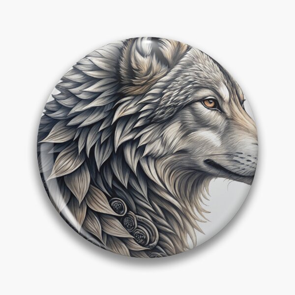 Item preview, Majestic Wolf, Wild Spirit, Detailed Portrait, Noble Foliage, For Wolf Lovers designed and sold by CLC54.