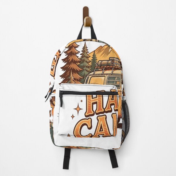 Item preview, Happy Camper Retro Camper Van Camping T-Shirt designed and sold by EverydayBadge.