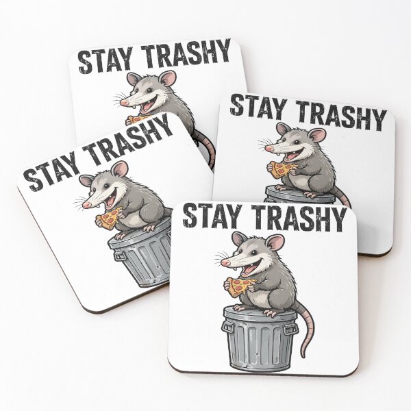 Item preview, Stay Trashy Funny Possum Pizza Shirt designed and sold by Arrow60.
