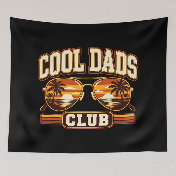 Item preview, Cool Dads Club Retro Sunset Palm Trees Aviator Sunglasses Father designed and sold by Photo-Sphere101.