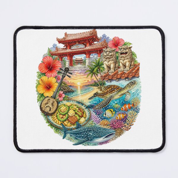 Item preview, Okinawa Travel Memories | Japan Travel Collage | Japanese Design designed and sold by JapanMemoir.