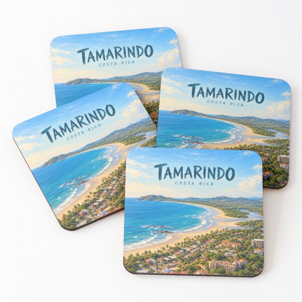 Item preview, Tamarindo Painterly Costa Rican Coastal Impression designed and sold by MichaeIRellov.