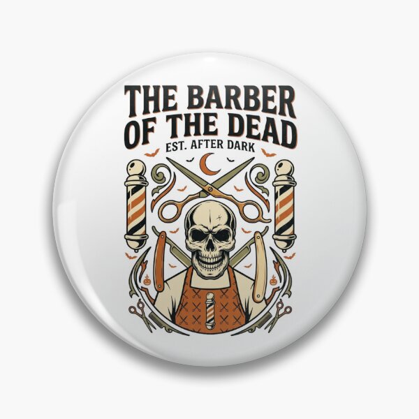 Item preview, The Barber of the Dead Halloween Barber Design – Funny Vintage Gothic Gift for Barbers and Barbershop Owners designed and sold by Im-Ara.