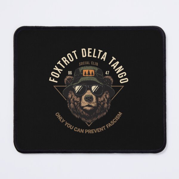 Item preview, Foxtrot Delta Tango Shirt Bear Only You Can Prevent Fascism designed and sold by Designart68.