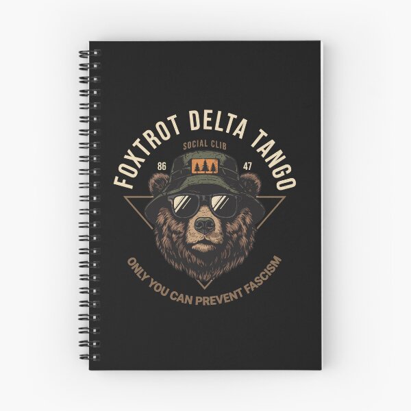 Item preview, Foxtrot Delta Tango Shirt Bear Only You Can Prevent Fascism designed and sold by Designart68.