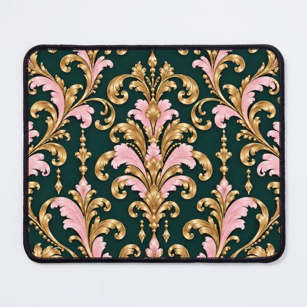 Item preview, Dark Teal, Pink & Gold Rococo designed and sold by DesignsByPrnces.