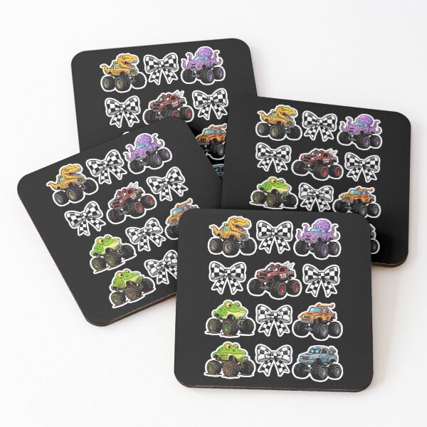 Item preview, Monster Truck Dinosaur Octopus Frog Racing Kids Birthday Party designed and sold by FolkGraphics.