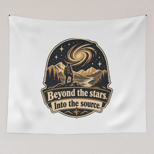 Item preview, Beyond the Stars Vintage Adventure Badge designed and sold by ThreadQuirk.