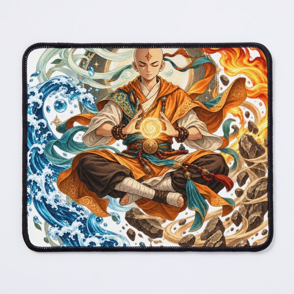 Item preview, Elemental Harmony Fantasy Anime Artwork designed and sold by BasicPrintStudio.