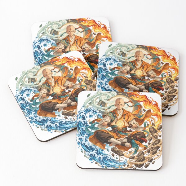 Item preview, Elemental Harmony Fantasy Anime Artwork designed and sold by BasicPrintStudio.