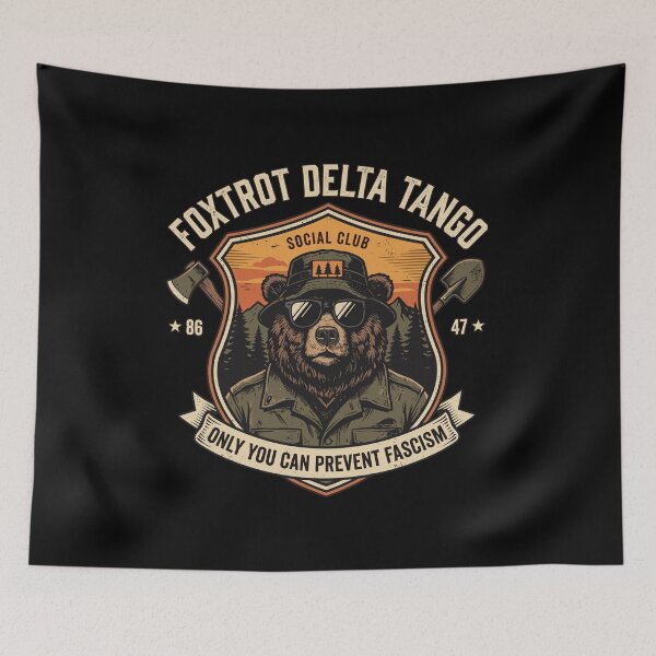 Item preview, Foxtrot Delta Tango Shirt Bear Only designed and sold by Designart68.