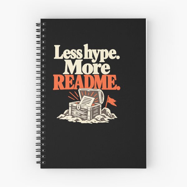 Item preview, Less Hype More README Repo Explorer Design designed and sold by ThreadQuirk.