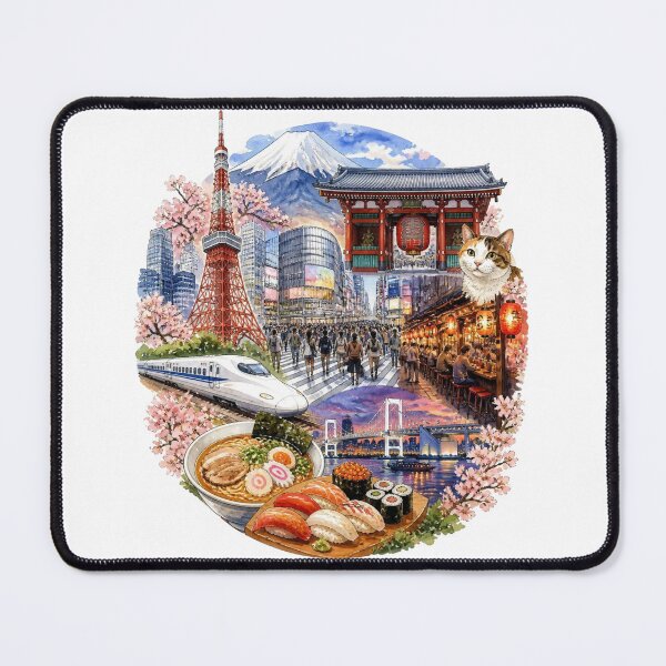 Item preview, Tokyo Travel Memories | Japan Travel Collage | Japanese Design designed and sold by JapanMemoir.