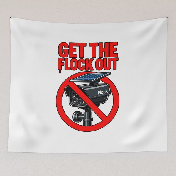 Item preview, Get the Flock Out – Anti Surveillance Camera Privacy Protest designed and sold by Sonic Nova Studios.