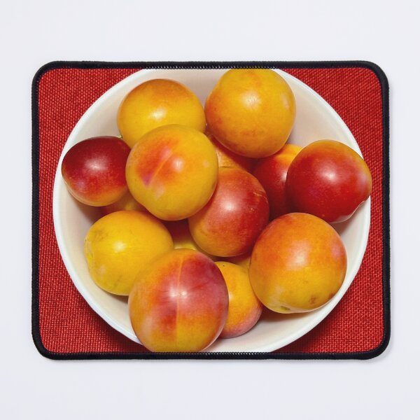 Item preview, Bowl of Plums on table designed and sold by happytraveller1.