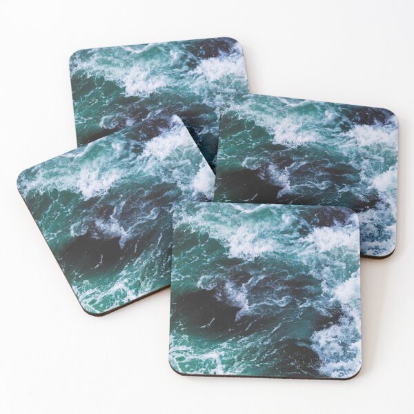 Item preview, Dramatic Churning Emerald Green Ocean Waves designed and sold by Luxxe87.