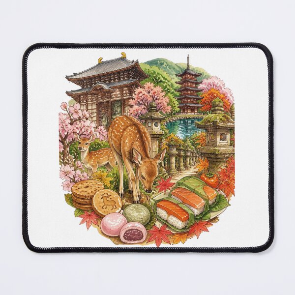 Item preview, Nara Travel Memories | Japan Travel Collage | Japanese Design designed and sold by JapanMemoir.