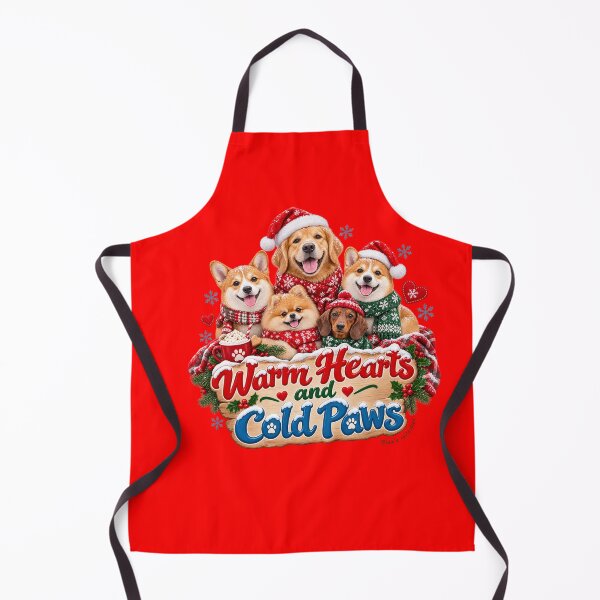Item preview, Warm Hearts and Cold Paws – Cute Christmas Dogs Holiday Design designed and sold by Nina Viva.