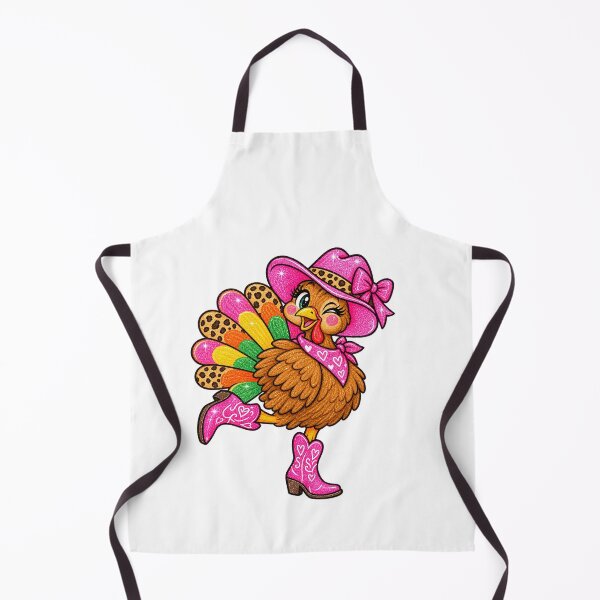 Item preview, Cowgirl Turkey with Rainbow Feathers designed and sold by BornBorn.