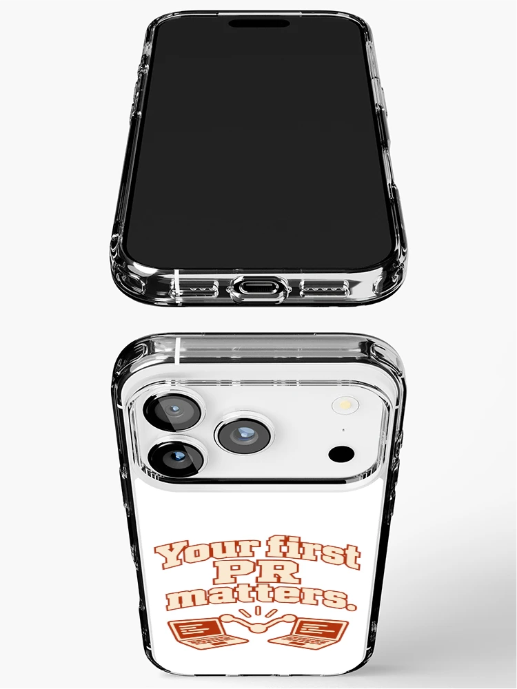 Thumbnail 3 of 5, iPhone Case, Your First PR Matters Open Source Design designed and sold by ThreadQuirk.