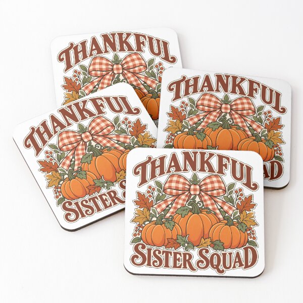 Item preview, Thankful Sister Squad - Pumpkin Bow designed and sold by narinzoon.