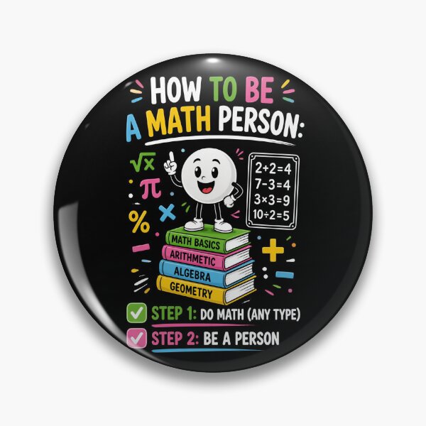 Item preview, How to Be a Math Person designed and sold by Positive&FunnyThings.
