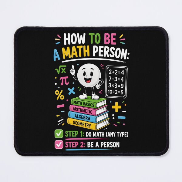 Item preview, How to Be a Math Person designed and sold by Positive&FunnyThings.