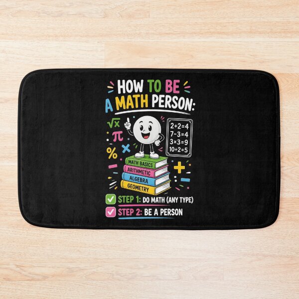 Item preview, How to Be a Math Person designed and sold by Positive&FunnyThings.