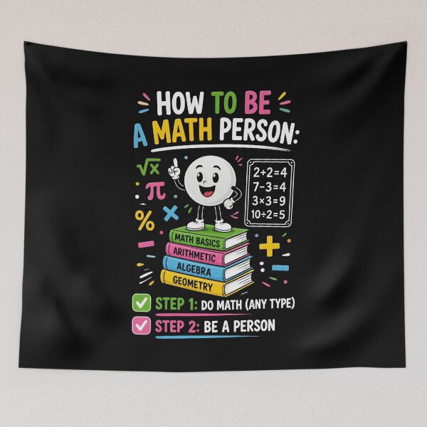 Item preview, How to Be a Math Person designed and sold by Positive&FunnyThings.