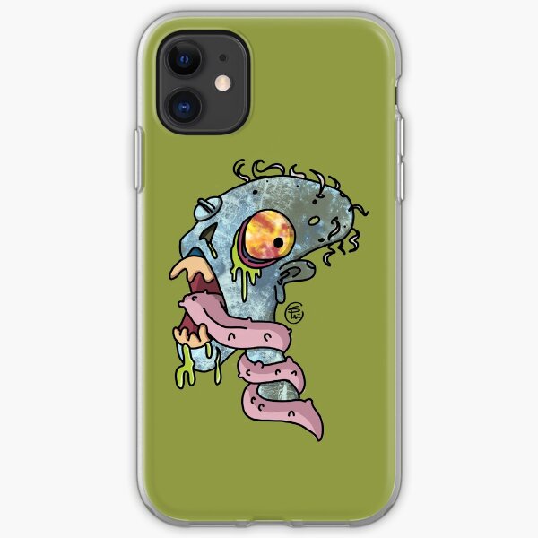Tounge-Tied Zombie by shellyphilart iPhone Soft Case