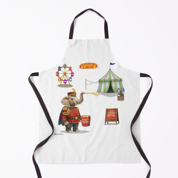 Item preview, Colonel Klinger, custard slinger: Vintage Circus Animal Parody designed and sold by MissTerryWoman.