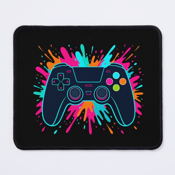 Item preview, Neon Game Controller Splash Gaming Art designed and sold by fadilow.